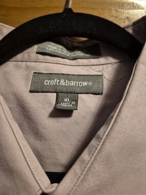 croft & barrow XL Lavender V-Neck Top